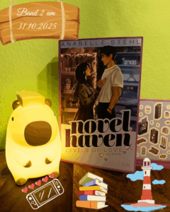 Rezension zu Novel Haven mit Capybara und Butter auf dem Kopf